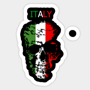 Italy Skull Sticker